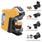 KOTLIE 5-in-1 Espresso Coffee Maker (Yellow)