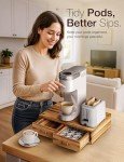 Acacia Wood K Cup and Tea Pod Organizer