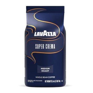 Lavazza Super Crema Whole Bean Espresso Coffee 2.2 lbs