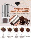Rsoilch Manual Coffee Grinder with Adjustable Settings