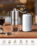 Rsoilch Manual Coffee Grinder with Adjustable Settings