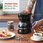 Elite Gourmet 4-Cup Automatic Drip Coffee Maker