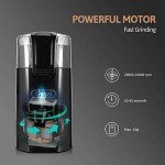 Gevi Electric Coffee Grinder with Brush and Spoon