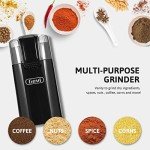 Gevi Electric Coffee Grinder with Brush and Spoon