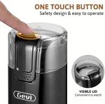 Gevi Electric Coffee Grinder with Brush and Spoon