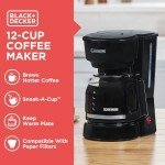 BLACK+DECKER 12-Cup Coffee Maker with Vortex Technology