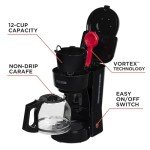 BLACK+DECKER 12-Cup Coffee Maker with Vortex Technology