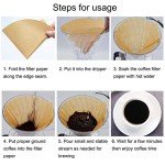 Unbleached Cone Coffee Filters Size 02, 100 Count