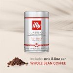 illy Classico Medium Roast Whole Bean Coffee, 8.8 Oz