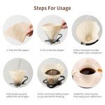 Unbleached Cone Coffee Filters, Size 02, 200 Count