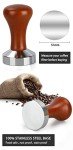 Classic Inox Coffee Tamper with Solid Wood Handle