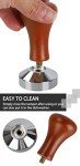 Classic Inox Coffee Tamper with Solid Wood Handle
