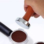 Classic Inox Coffee Tamper with Solid Wood Handle