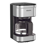 KRUPS Compact 5-Cup Coffee Maker with Stainless Steel