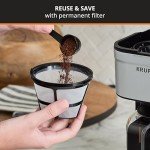 KRUPS Compact 5-Cup Coffee Maker with Stainless Steel