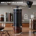 Portable Manual Coffee Grinder with 40 Settings