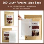 No Mess Cold Brew Coffee Filter Bags – 100 Pack