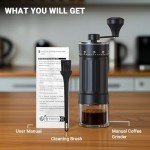 Portable Manual Coffee Grinder with 40 Settings
