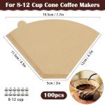 100 Count #4 Natural Cone Coffee Filters