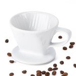 Husfunov Ceramic Pour Over Coffee Maker - White