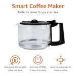 5-Cup Drip Coffee Maker with Glass Pot