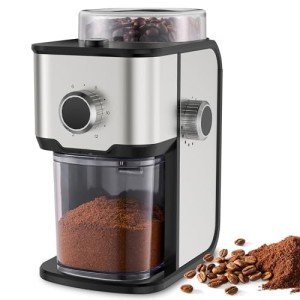 Electric Coffee Grinder for 2-12 Cups, Adjustable 14 Settings