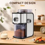 Electric Coffee Grinder for 2-12 Cups, Adjustable 14 Settings