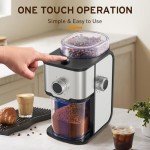 Electric Coffee Grinder for 2-12 Cups, Adjustable 14 Settings