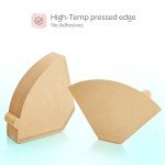 100 Unbleached Paper Coffee Filters #4 for Drip Brew