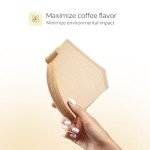 100 Unbleached Paper Coffee Filters #4 for Drip Brew