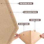 200 Count Unbleached Cone Coffee Filters, 8-12 Cups