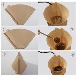 200 Count Unbleached Cone Coffee Filters, 8-12 Cups