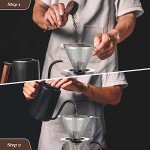 Reusable Pour Over Coffee Dripper for 1-2 Cups