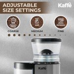 Kaffe Electric Burr Coffee Grinder with Coarseness Settings