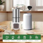 Matrjestice Manual Coffee Grinder with Adjustable Settings
