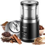 One Touch Electric Coffee Grinder with Steel Bowl