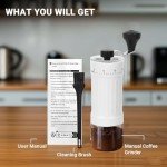 Portable Manual Coffee Grinder with 40 Settings