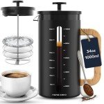 Home Hero French Press with Bamboo Handle