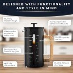 Home Hero French Press with Bamboo Handle
