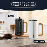 Home Hero French Press with Bamboo Handle