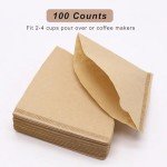 Adove Size 02 Cone Coffee Filters, 100 Count