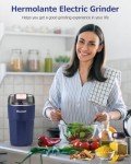 Hermolante One-Key Electric Spice and Coffee Grinder