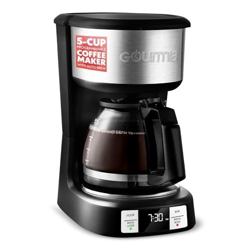 Gourmia 5-Cup Programmable Drip Coffee Maker