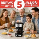 Gourmia 5-Cup Programmable Drip Coffee Maker