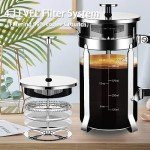 YMMIND Stainless Steel French Press Coffee Maker