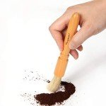 Wood Handle Coffee Grinder Cleaning Brush with Bristles
