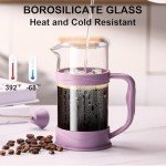 Mini Stainless Steel French Press Coffee Maker 11.8 OZ