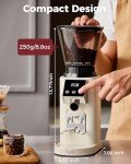 Tuni G1 Burr Coffee Grinder with Timer & Settings