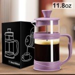 Mini Stainless Steel French Press Coffee Maker 11.8 OZ