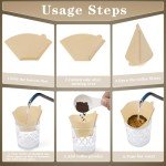 Weenkilly Premium Cone Coffee Filters - 200 Count